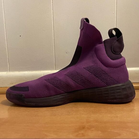 Adidas Next Level N3xt L3v3l Purple Gold High Top Sneakers - Picture 3 of 6